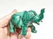 3.34" POLISHED MALACHITE ELEPHANT Animal Carving Congo - cm233