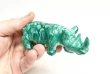 4.40" POLISHED MALACHITE RHINO Animal Carving Congo - cm239