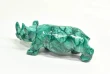 4.40" POLISHED MALACHITE RHINO Animal Carving Congo - cm239