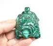 2.67" POLISHED MALACHITE TURTLE Animal Carving Congo - cm240