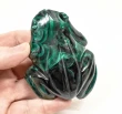 3.42" POLISHED MALACHITE FROG Animal Carving Congo - cm242