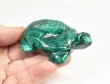 2.95" POLISHED MALACHITE TURTLE Animal Carving Congo - cm241