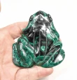 3.38" POLISHED MALACHITE FROG Animal Carving Congo - cm244