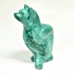 4.01" POLISHED MALACHITE DOG Animal Carving Congo - cm236