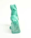 4.01" POLISHED MALACHITE DOG Animal Carving Congo - cm236