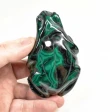 3.81" POLISHED MALACHITE FROG Animal Carving Congo - cm245