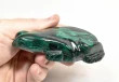 3.81" POLISHED MALACHITE FROG Animal Carving Congo - cm245