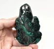 3.81" POLISHED MALACHITE FROG Animal Carving Congo - cm245