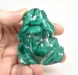 2.87" POLISHED MALACHITE FROG Animal Carving Congo - cm246