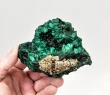 3.89" CHATOYANT FIBROUS MALACHITE With COPPER Mindingi Mine, Congo Q854