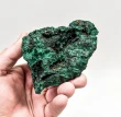 3.89" CHATOYANT FIBROUS MALACHITE With COPPER Mindingi Mine, Congo Q854