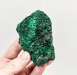 3.26" CHATOYANT FIBROUS MALACHITE Mindingi Mine, Congo Q849