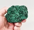 3.26" CHATOYANT FIBROUS MALACHITE Mindingi Mine, Congo Q849