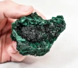 2.51" CHATOYANT FIBROUS MALACHITE Mindingi Mine, Congo Q860