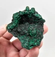 2.55" CHATOYANT FIBROUS MALACHITE Mindingi Mine, Congo Q863