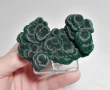 3.18" CHATOYANT FIBROUS Cat Eyes MALACHITE Mindingi Mine, Congo Q858