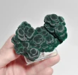 3.18" CHATOYANT FIBROUS Cat Eyes MALACHITE Mindingi Mine, Congo Q858
