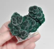 3.18" CHATOYANT FIBROUS Cat Eyes MALACHITE Mindingi Mine, Congo Q858