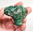 2.16" CHATOYANT FIBROUS MALACHITE Mindingi Mine, Congo Q872