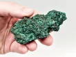 3.30" CHATOYANT FIBROUS MALACHITE Mindingi Mine, Congo Q868