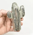 4.56" Polished PYRITE Desert CACTUS Huanzala mine, Peru T803