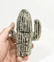 4.68" Polished PYRITE Desert CACTUS Huanzala mine, Peru T806