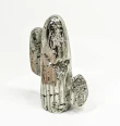 4.84" Polished PYRITE Desert CACTUS Huanzala mine, Peru T802