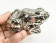 3.30" Polished PYRITE CRYSTAL FROG Carving Huanzala mine, Peru T809