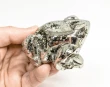 2.99" Polished PYRITE CRYSTAL FROG Carving Huanzala mine, Peru T812