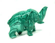 4.13" Beautiful POLISHED MALACHITE ELEPHANT Animal Carving - Congo mc436
