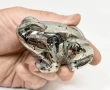 2.71" Polished PYRITE CRYSTAL FROG Carving Huanzala mine, Peru T810