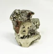 3.34" Polished PYRITE Standing SCULPTURE Carving Huanzala Mine Peru T819