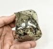 2.81" Polished PYRITE Standing SCULPTURE Carving Huanzala Mine Peru T821