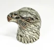 3.50" Polished PYRITE EAGLE BUST Carving Huanzala Mine Peru T815