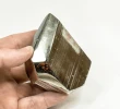 3.18" Polished PYRITE Standing SCULPTURE Carving Huanzala Mine Peru T818