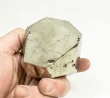 3.18" Polished PYRITE Standing SCULPTURE Carving Huanzala Mine Peru T818