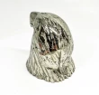 3.11" Polished PYRITE EAGLE BUST Carving Huanzala Mine Peru T817