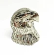 3.11" Polished PYRITE EAGLE BUST Carving Huanzala Mine Peru T817