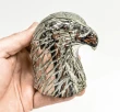 3.62" Polished PYRITE EAGLE BUST Carving Huanzala Mine Peru T813