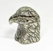 3.62" Polished PYRITE EAGLE BUST Carving Huanzala Mine Peru T813