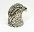3.62" Polished PYRITE EAGLE BUST Carving Huanzala Mine Peru T813