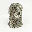 3.62" Polished PYRITE EAGLE BUST Carving Huanzala Mine Peru T813