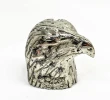 3.14" Polished PYRITE EAGLE BUST Carving Huanzala Mine Peru T816