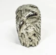 3.14" Polished PYRITE EAGLE BUST Carving Huanzala Mine Peru T816
