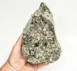 6.02" Polished PYRITE Standing SCULPTURE Carving Huanzala Mine Peru T829