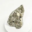 6.02" Polished PYRITE Standing SCULPTURE Carving Huanzala Mine Peru T829