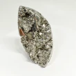 4.76" Polished PYRITE Standing SCULPTURE Carving Huanzala Mine Peru T826