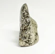 4.33" Polished PYRITE Standing SCULPTURE Carving Huanzala Mine Peru T827