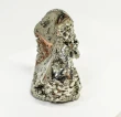 4.33" Polished PYRITE Standing SCULPTURE Carving Huanzala Mine Peru T827