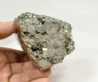 3.97" Polished PYRITE Standing SCULPTURE Carving Huanzala Mine Peru T825